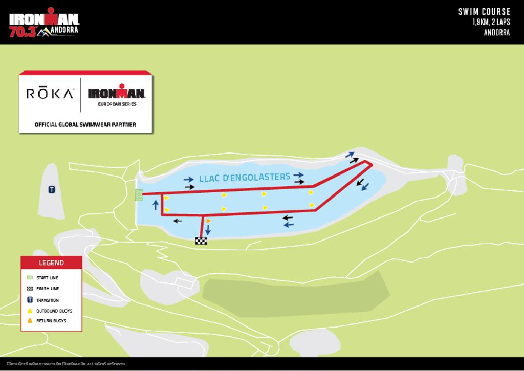 Ironman 70.3 Andorra Course Map Swim